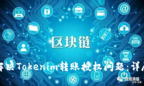如何解决Tokenim转账授权问题:详尽指南